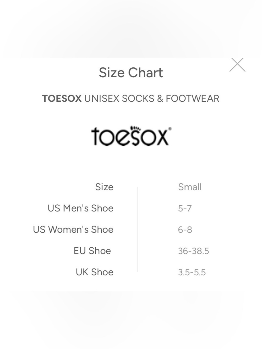 Toesox Elle Tec Full Toe Grip Socks Small - Picture 5 of 7